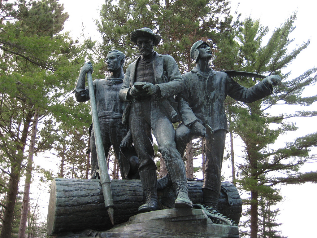 Lumberman's Monument — 40-foot bronze statue overlooking the AuSable River, dedicated to the lumbermen of the early logging era